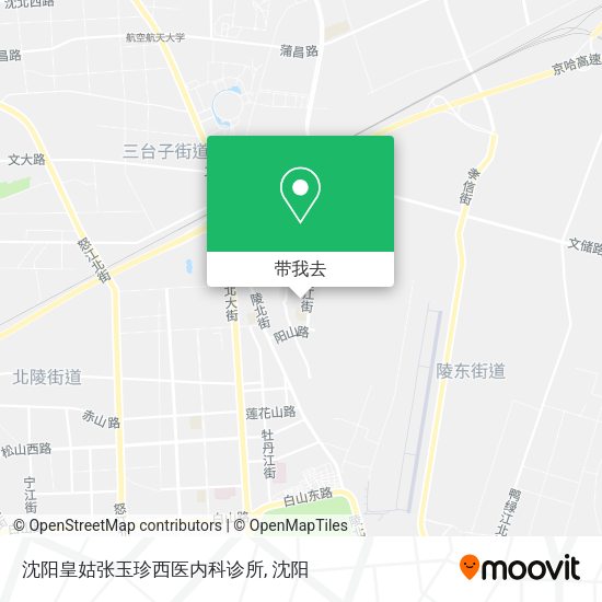 沈阳皇姑张玉珍西医内科诊所地图