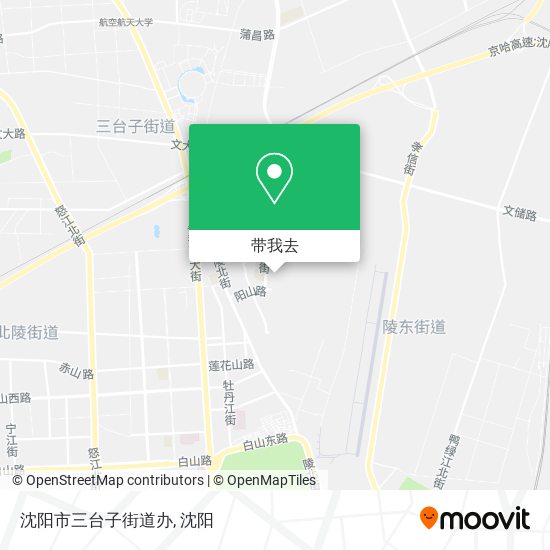 沈阳市三台子街道办地图