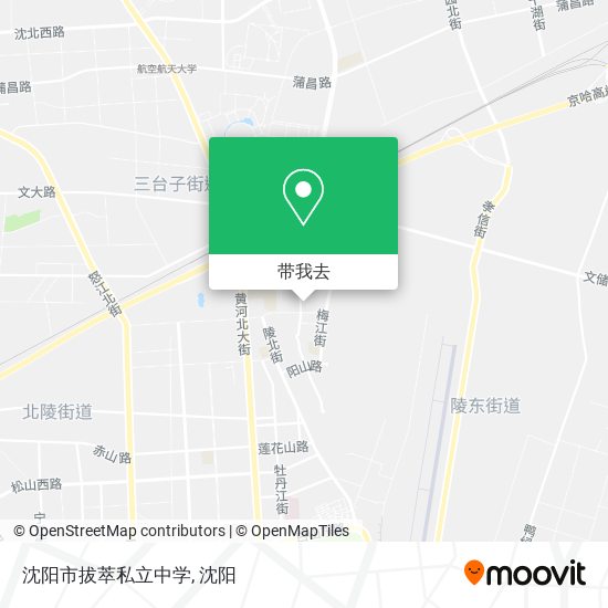 沈阳市拔萃私立中学地图