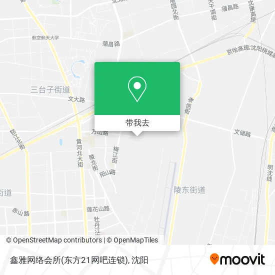 鑫雅网络会所(东方21网吧连锁)地图