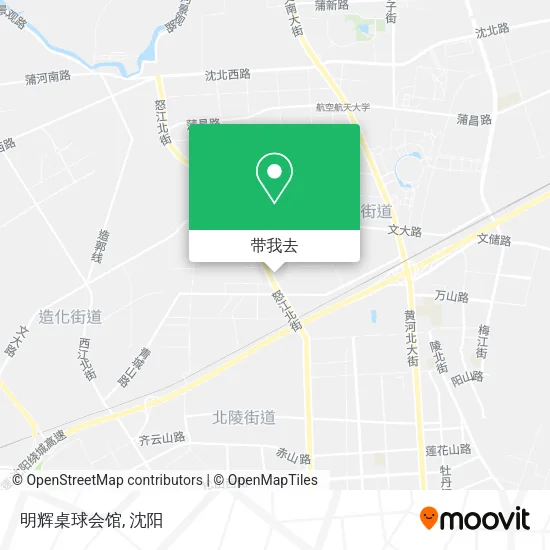 明辉桌球会馆地图