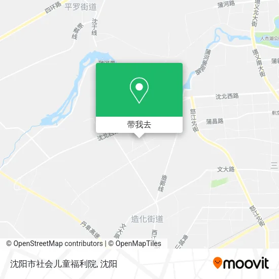 沈阳市社会儿童福利院地图