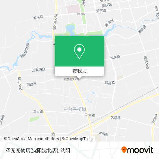 圣宠宠物店(沈阳沈北店)地图