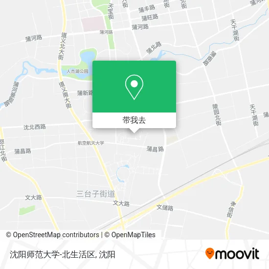沈阳师范大学-北生活区地图