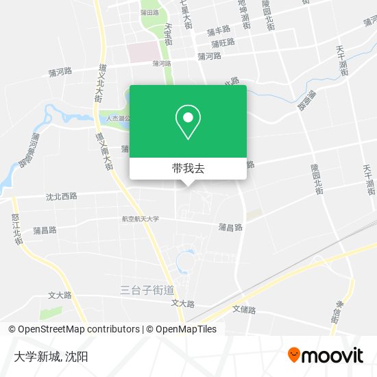 大学新城地图