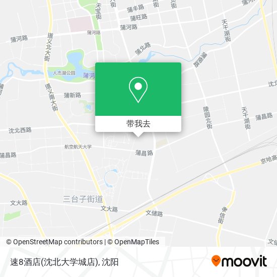 速8酒店(沈北大学城店)地图