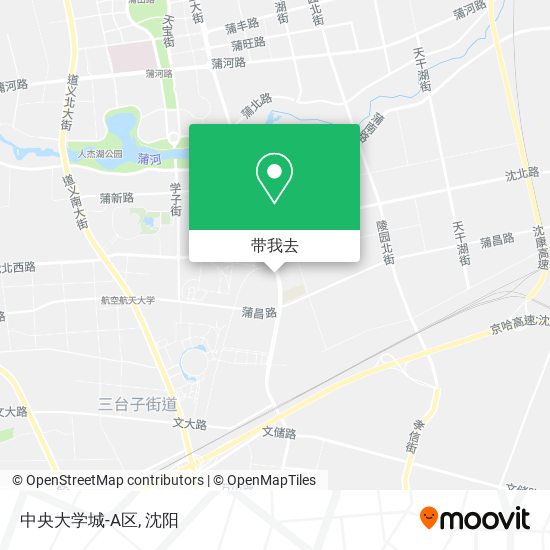 中央大学城-A区地图