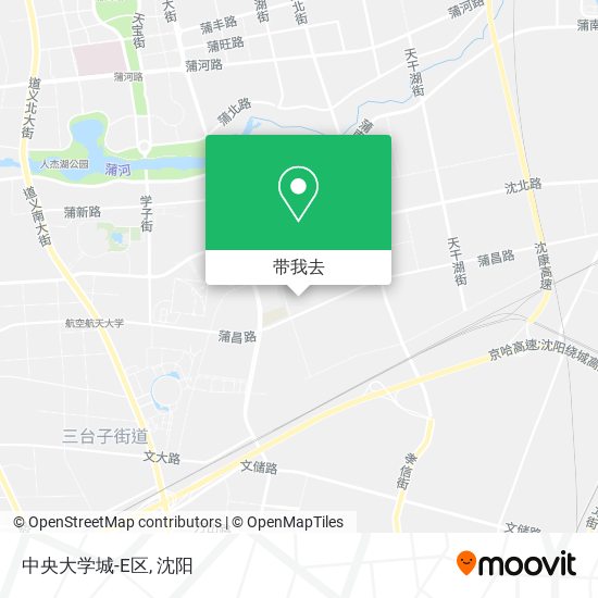 中央大学城-E区地图