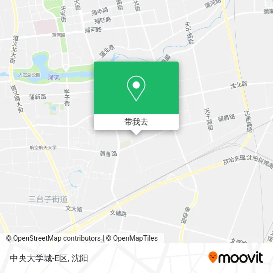 中央大学城-E区地图