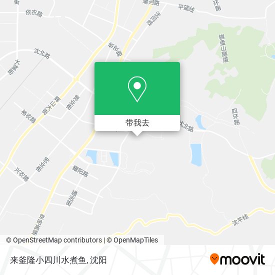 来釜隆小四川水煮鱼地图
