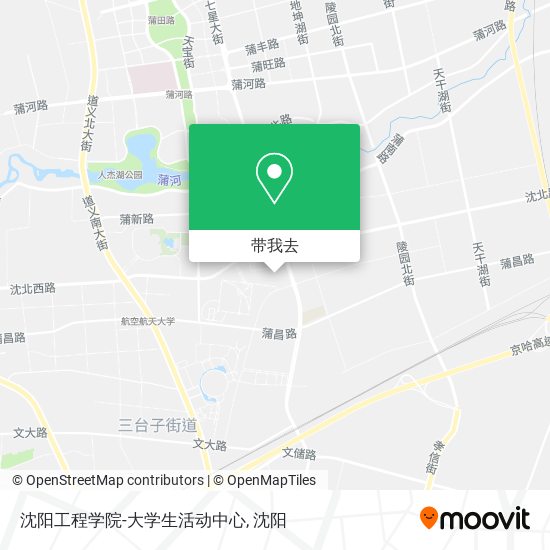 沈阳工程学院-大学生活动中心地图