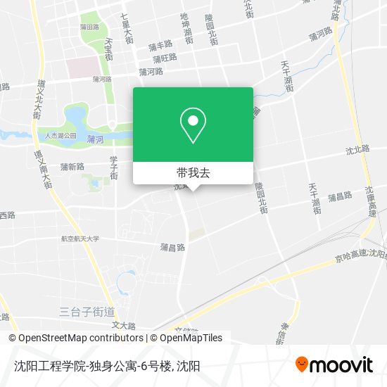 沈阳工程学院-独身公寓-6号楼地图