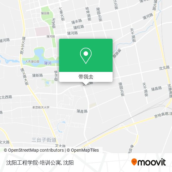 沈阳工程学院-培训公寓地图