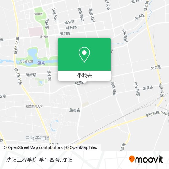 沈阳工程学院-学生四舍地图