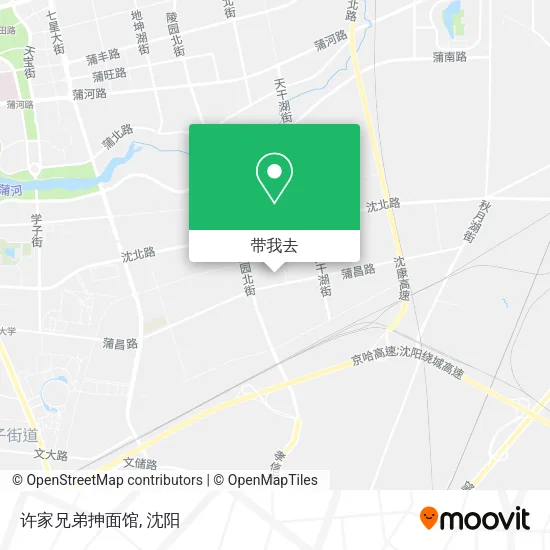 许家兄弟抻面馆地图