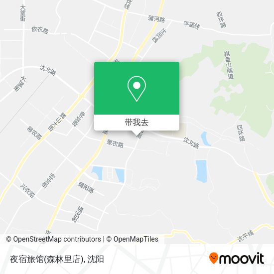 夜宿旅馆(森林里店)地图