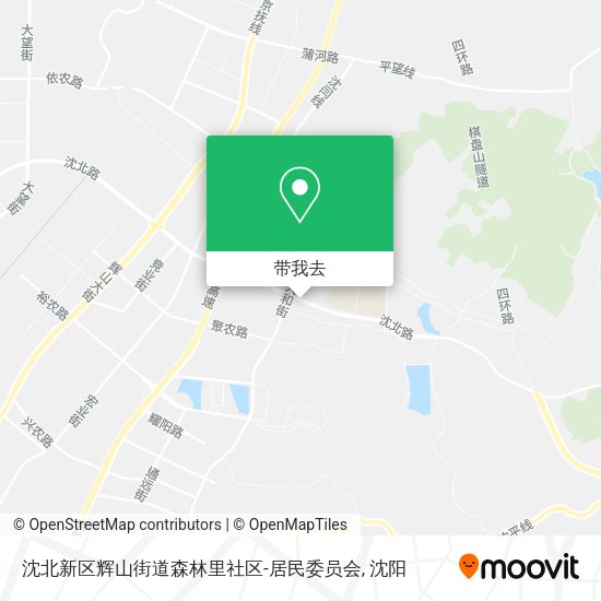 沈北新区辉山街道森林里社区-居民委员会地图
