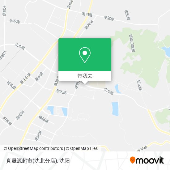 真晟源超市(沈北分店)地图
