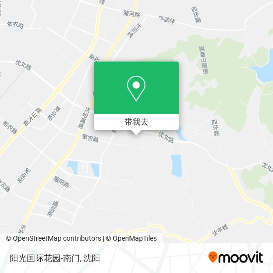 阳光国际花园-南门地图
