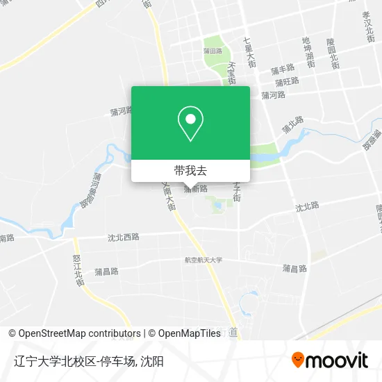 辽宁大学北校区-停车场地图