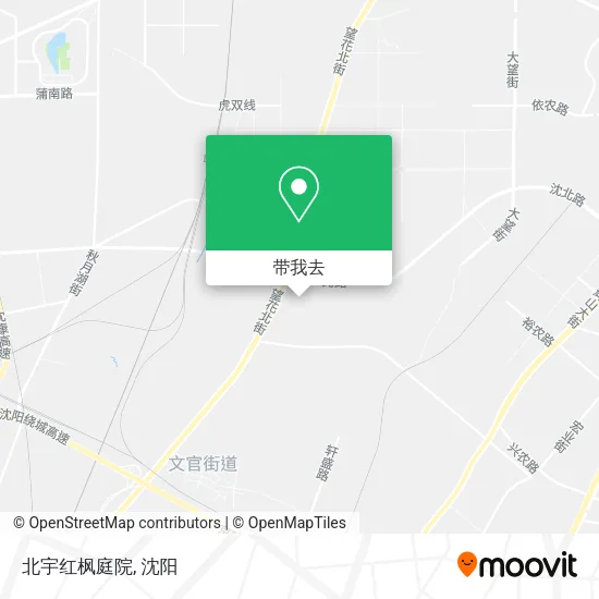 北宇红枫庭院地图