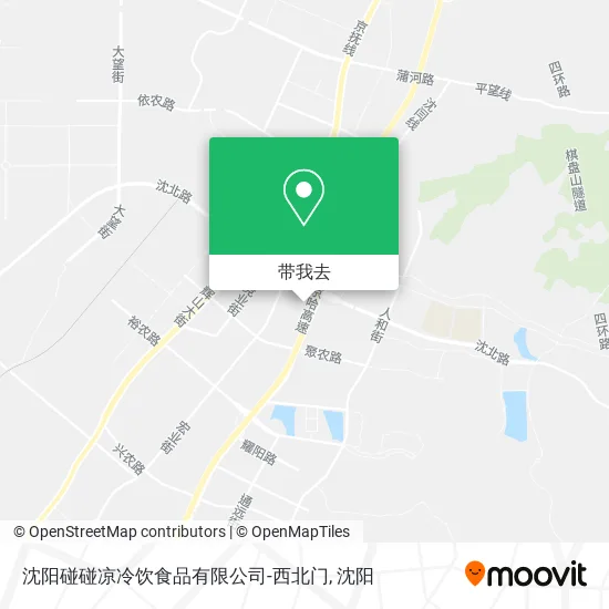 沈阳碰碰凉冷饮食品有限公司-西北门地图