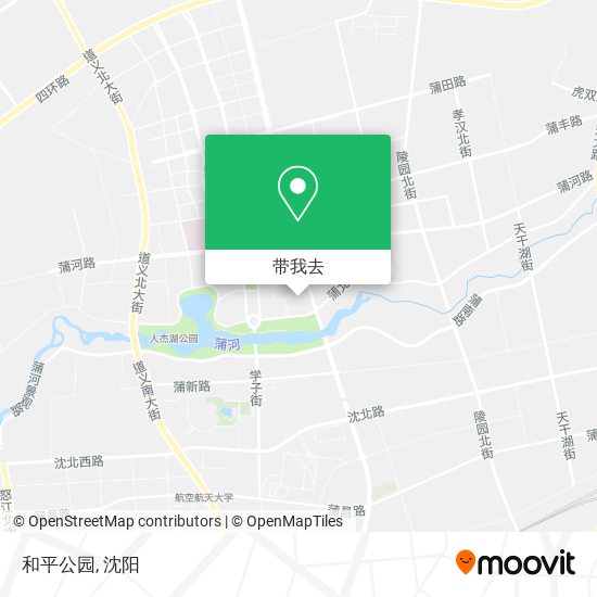 和平公园地图