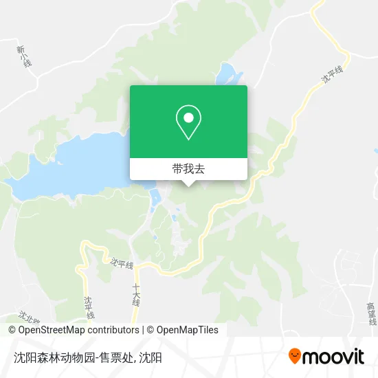 沈阳森林动物园-售票处地图