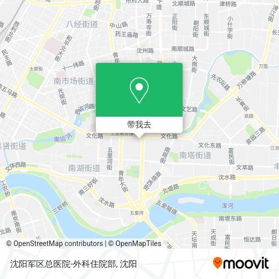 沈阳军区总医院-外科住院部地图