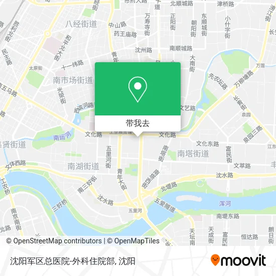 沈阳军区总医院-外科住院部地图