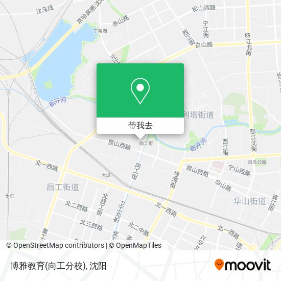 博雅教育(向工分校)地图
