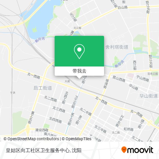皇姑区向工社区卫生服务中心地图