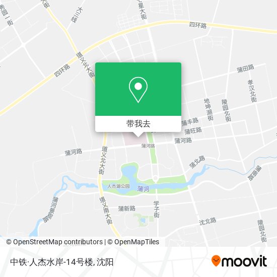 中铁·人杰水岸-14号楼地图