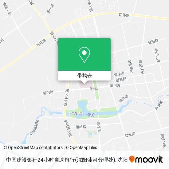中国建设银行24小时自助银行(沈阳蒲河分理处)地图