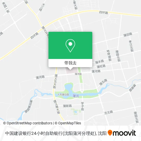 中国建设银行24小时自助银行(沈阳蒲河分理处)地图