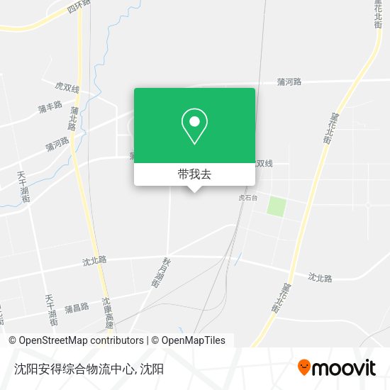 沈阳安得综合物流中心地图