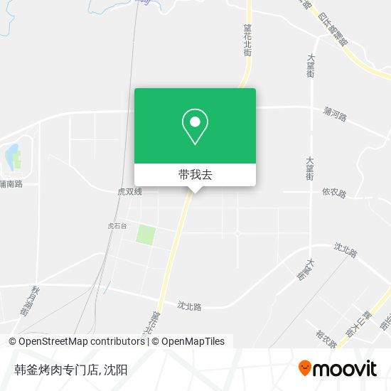 韩釜烤肉专门店地图