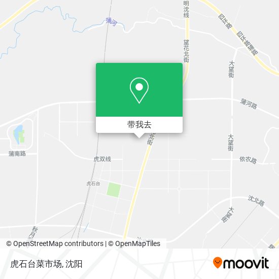 虎石台菜市场地图