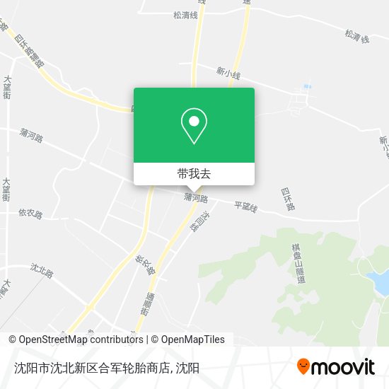沈阳市沈北新区合军轮胎商店地图