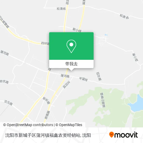 沈阳市新城子区蒲河镇福鑫农资经销站地图