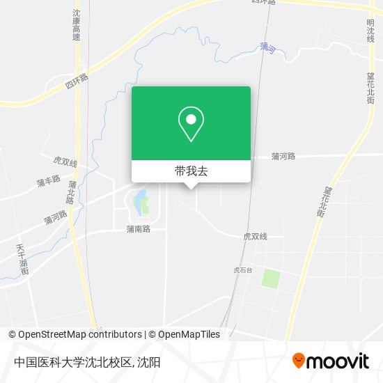 中国医科大学沈北校区地图