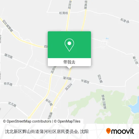 沈北新区辉山街道蒲河社区居民委员会地图