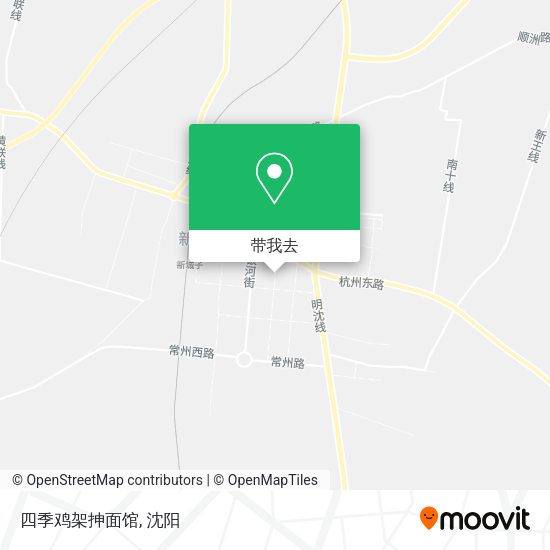 四季鸡架抻面馆地图