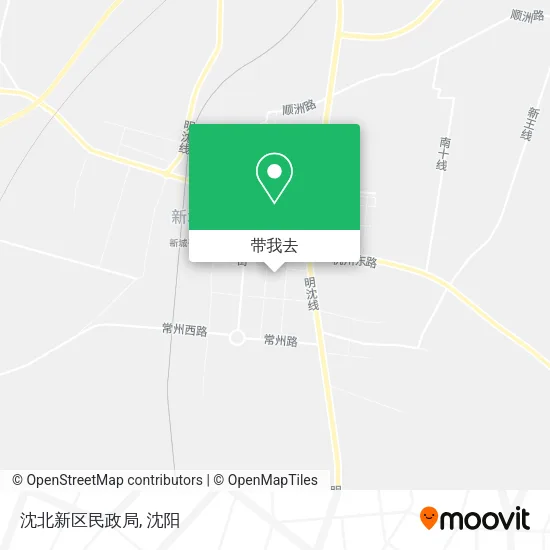 沈北新区民政局地图