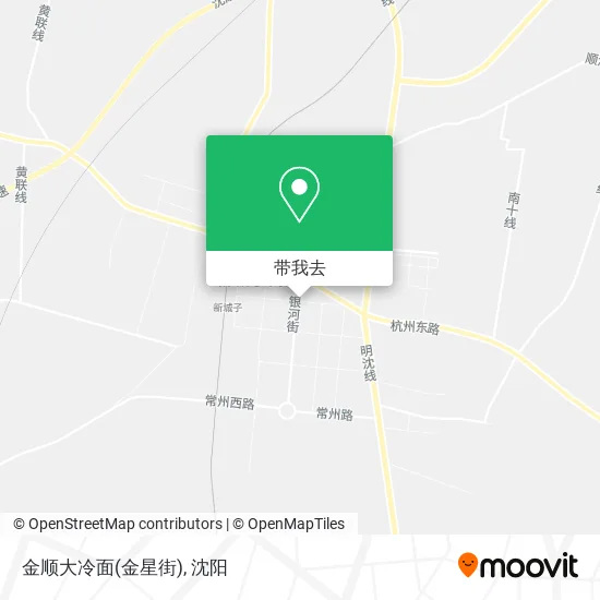 金顺大冷面(金星街)地图