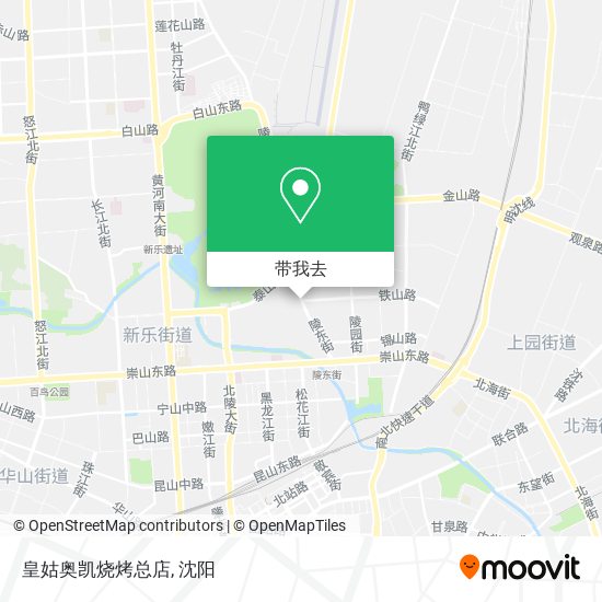 皇姑奥凯烧烤总店地图