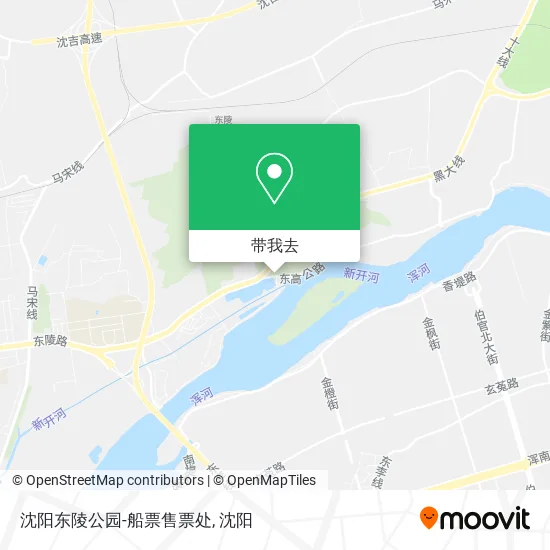 沈阳东陵公园-船票售票处地图