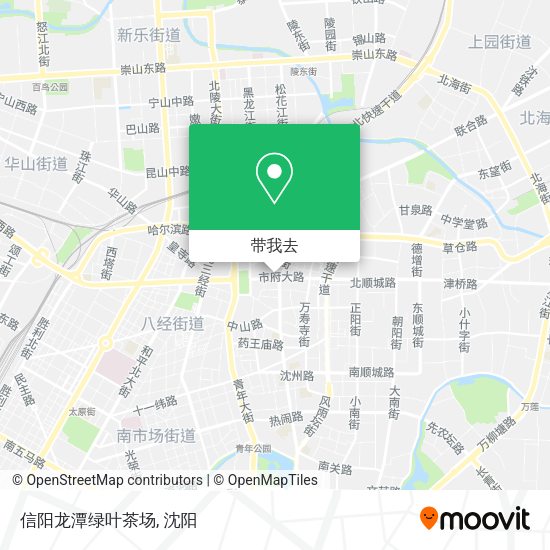 信阳龙潭绿叶茶场地图
