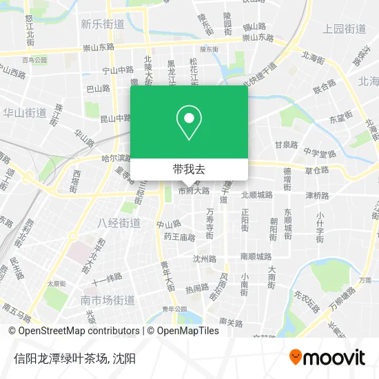 信阳龙潭绿叶茶场地图