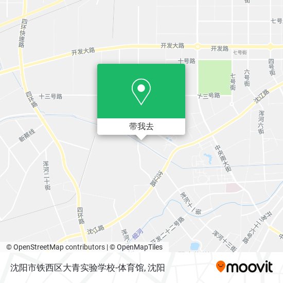 沈阳市铁西区大青实验学校-体育馆地图
